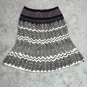 Ted Baker Skirt Sz 3 Silk Panel Godet Knee Length